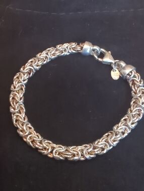 Milor Italy 950 Silver Byzantine Chain Bracelet